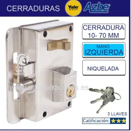 CERRADURA AZBE 10-70 H.N. IZQUIERDA
