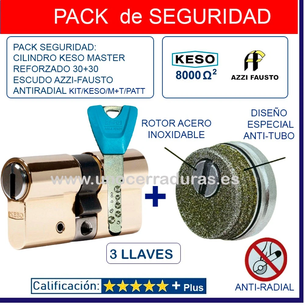 Keso Ride Classic KESO 8000 MASTER REFORZADO 30+30 + ESCUDO AZZI FAUSTO ORO