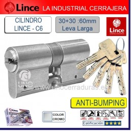 Bombillo C6 LINCE 30X30:60mm Cromado Antibumping