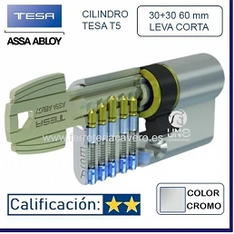 BOMBILLO TESA TE-5 5200 30+30 60mm LEVA CORTA NIQUEL