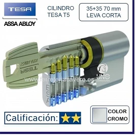 BOMBILLO TESA TE-5 5200 35+35 70mm LEVA CORTA NIQUEL