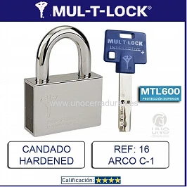 CANDADO MULTLOCK HARDENED C-1 REF 16 INTERACTIVO+