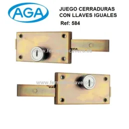 CERRADURA AGA CIERRE LATERAL AGA 584 JUEGO