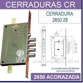 CERRADURA CR 2650/28 ACORAZADA 5 LLAVES