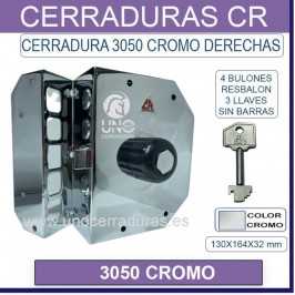 CERRADURA CR 3050 CROMO DERECHAS