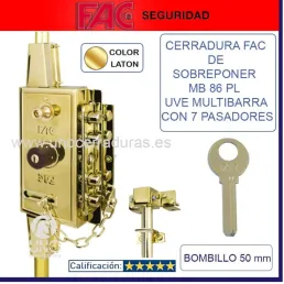 CERRADURA MULTIBARRA MB-86PL-D