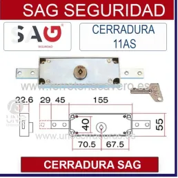 CERRADURA SAG CIERRES PERSIANA 11 AS CENTRAL