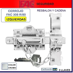 Cerrojo Seguridad FAC 308R-80
