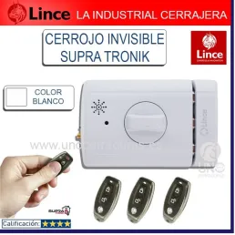 CERROJO INVISIBLRE LINCE SUPRATRONIK 3 MANDOS BLANCO