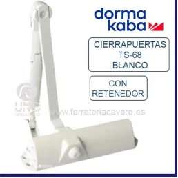 CIERRAPUERTAS DORMA BRAZO RETENEDOR TS-68 BLANCO