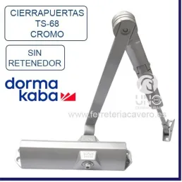 CIERRAPUERTAS DORMA TS-68 BRAZO NORMAL PLATA