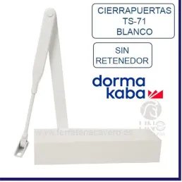 CIERRAPUERTAS DORMA TS-71 BRAZO NORMAL BLANCO