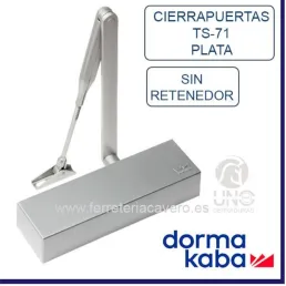 CIERRAPUERTAS DORMA TS-71 BRAZO NORMAL PLATA