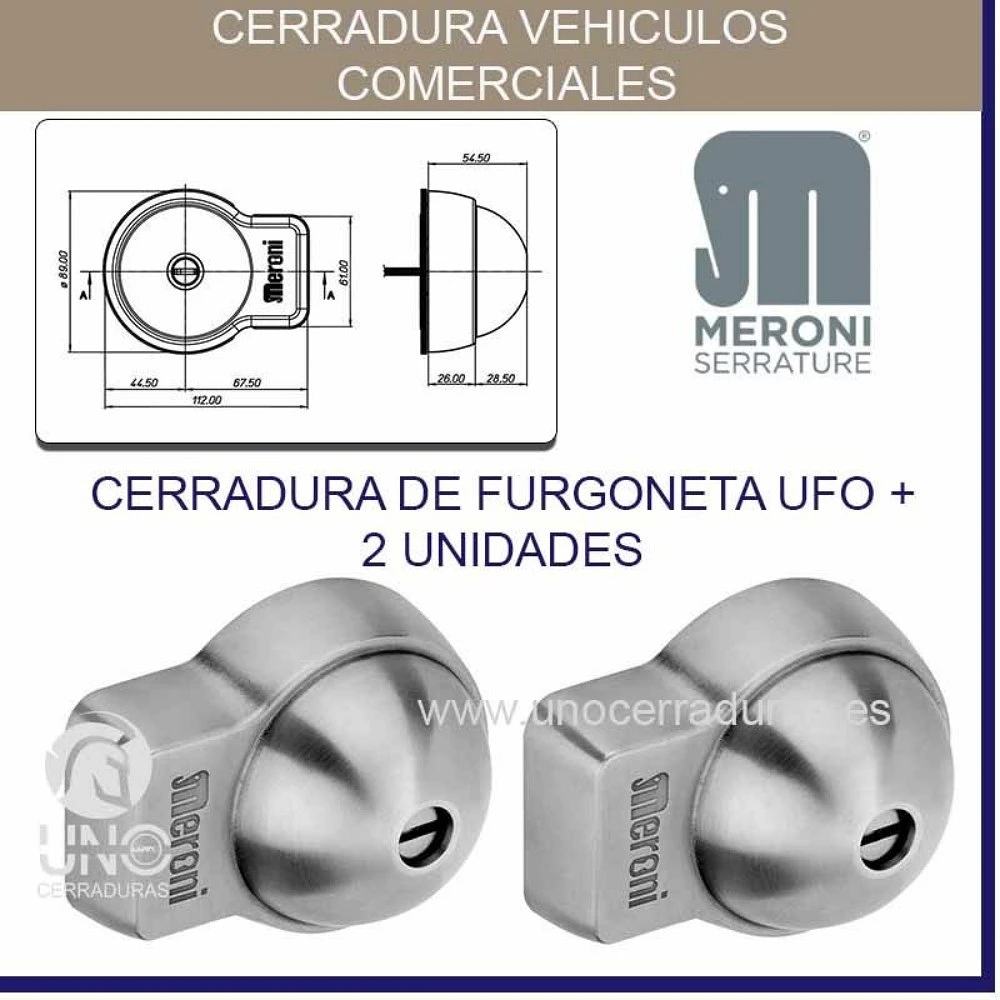 Cerradura para vehículo profesional Ufo+ de Meroni
