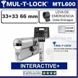 Cilindro 33+33 66mm MTL600 Interactive+ CROMO D/Embrague MULTLOCK