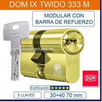 CILINDRO DOM IX Twido 333M 30+40 70mm VdS BZ+SKG  Laton