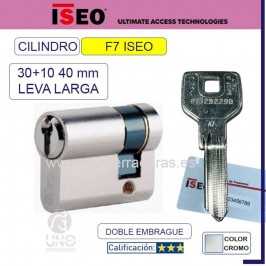 Cilindro ISEO F7 MULTI 30+10:40mm LEVA LARGA CROMO