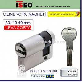 Cilindro ISEO R6 MG 30+10 40mm Cromo Leva Corta 13.2mm