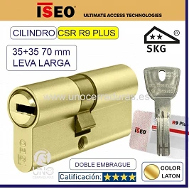 Cilindro ISEO R9 Plus 35+35:70mm Lat¢n Doble Embrague