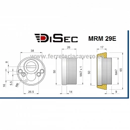 Escudo Protector Magnético DISEC MRM29 - Cerradura Plus
