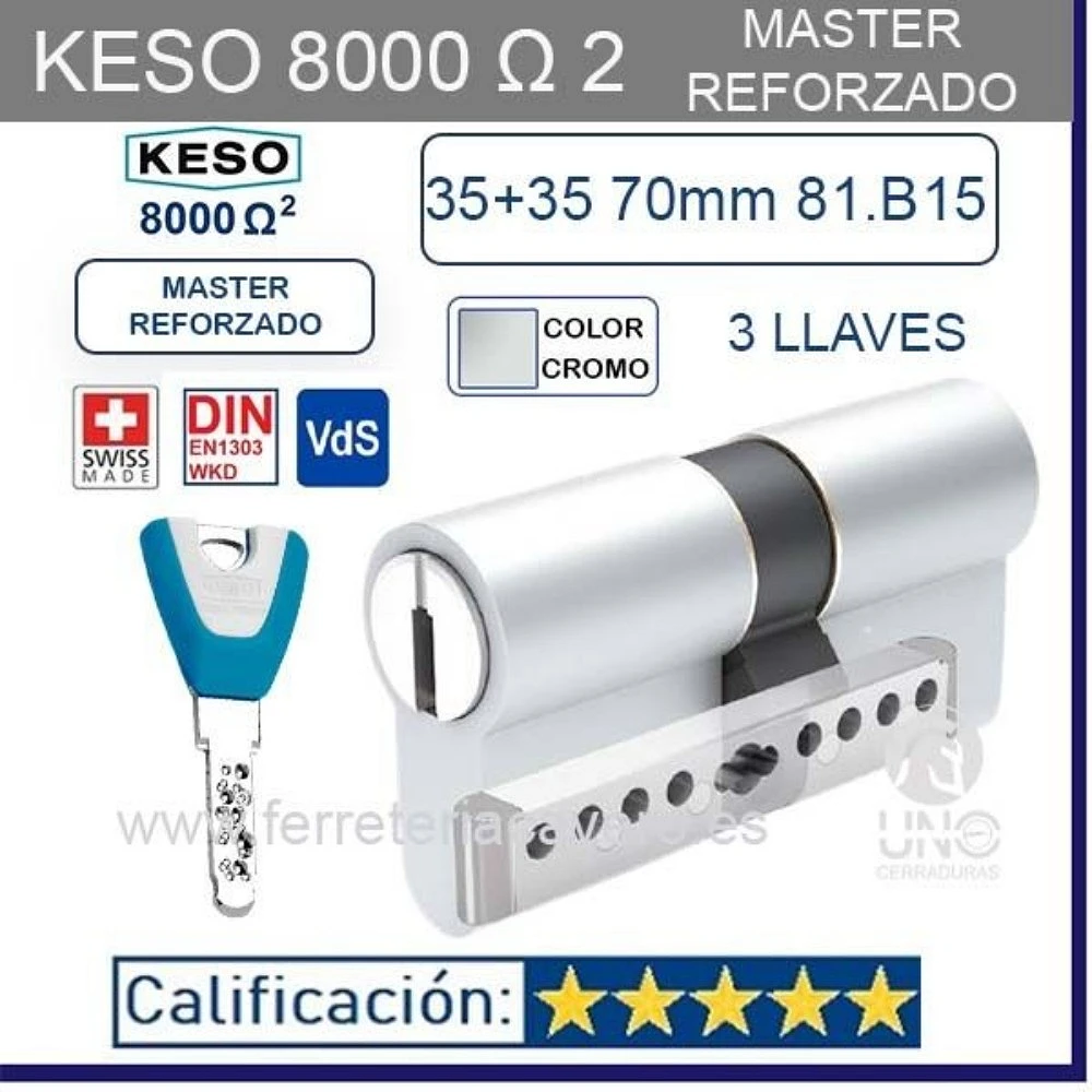 KESO 8000 Ω2 Master (5 llaves)