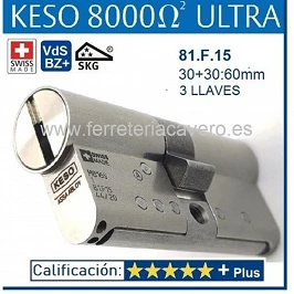BOMBIN KESO 8000 OMEGA² 81.F15 ULTRA 30+30:60 3 LLAVES