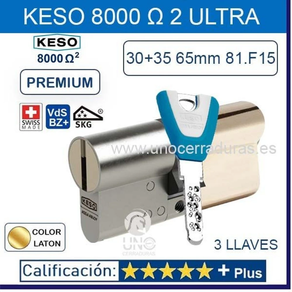 Keso Ride Classic Compra KESO 8000 Omega2 ULTRA 30+35:65 3 Llaves ORO | Uno Cerraduras
