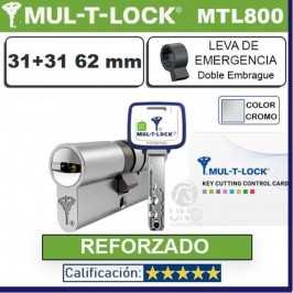 CILINDRO MT5+ 31+31 62mm MULTLOCK MTL800 CROMO Reforzado D/Embrague
