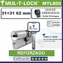 BOMBILLO MTL800 31+31:62mm MULTLOCK MTL800 CROMO Reforzado D/Embrague
