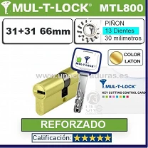 Cilindro MT5+ 31+31 62mm MULTLOCK MTL800 ORO Piñon 13D Reforzado