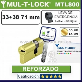 Cilindro MT5+ 33+38 71mm MULTLOCK MTL800 ORO Reforzado-Doble Embrague