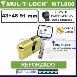 Cilindro MT5+ 43+48 91mm MULTLOCK MTL800 ORO Reforzado-Doble Embrague