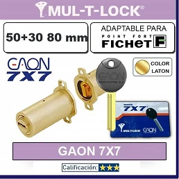 Cilindro MULTLOCK FICHET GAON-7X7 5 Llaves