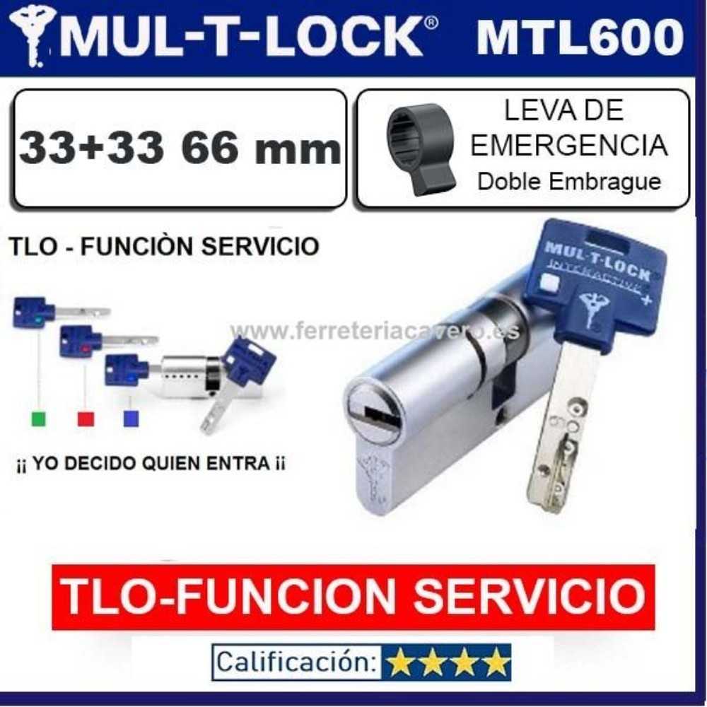 Cilindro MULTLOCK FLEX Interactive+ Servicio TLO 33+33 66mm