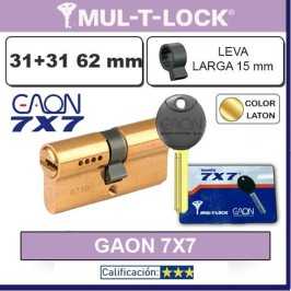 Cilindro MULTLOCK GAON 7X7 31+31:62mm Lat¢n