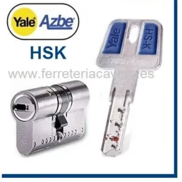 Cilindro YALE-AZBE HSK 60mm 30X30 Cromo