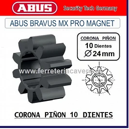 CORONA PI¥ON 10 DIENTES ABUS BRAVUS