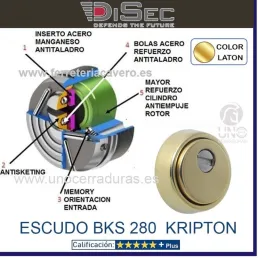 DISEC ESCUDO ACORAZADO BKS280 KRIPTON ROK ORO