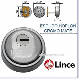 ESCUDO LINCE 65X24/17MM HOPLON ACERO BICROMATE