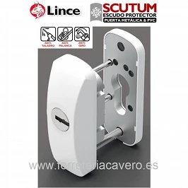 ESCUDO LINCE SCUTUM BLANCO 90x33x28+10MM