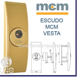 ESCUDO SEGURIDAD MCM VESTA LATON