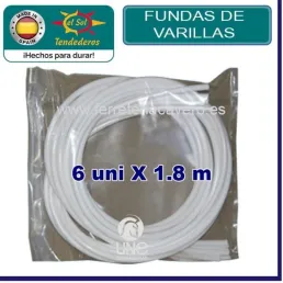 FUNDA RECAMBIO TENDEDERO EL SOL 6 VARILLAS 1.80 MT