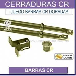 JUEGO BARRAS CERRADURA CR DORADAS