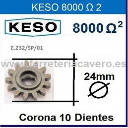 KESO 8000 CORONA PI¥ON 10 DIENTES 24mm