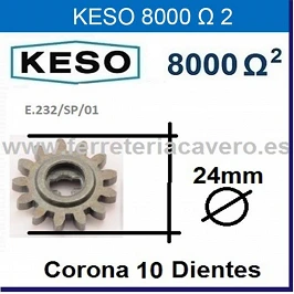 KESO 8000 CORONA PI¥ON 10 DIENTES 24mm