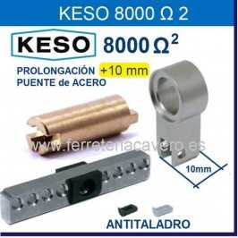 KESO 8000 PROLONGACIàN CUERPO +10mm CON BARRA ACERO