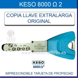 Copia llave Keso 8000 Omega 2 - A-Cero Cerrajería