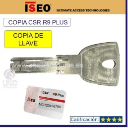 LLAVE ORIGINAL ISEO R9 PLUS
