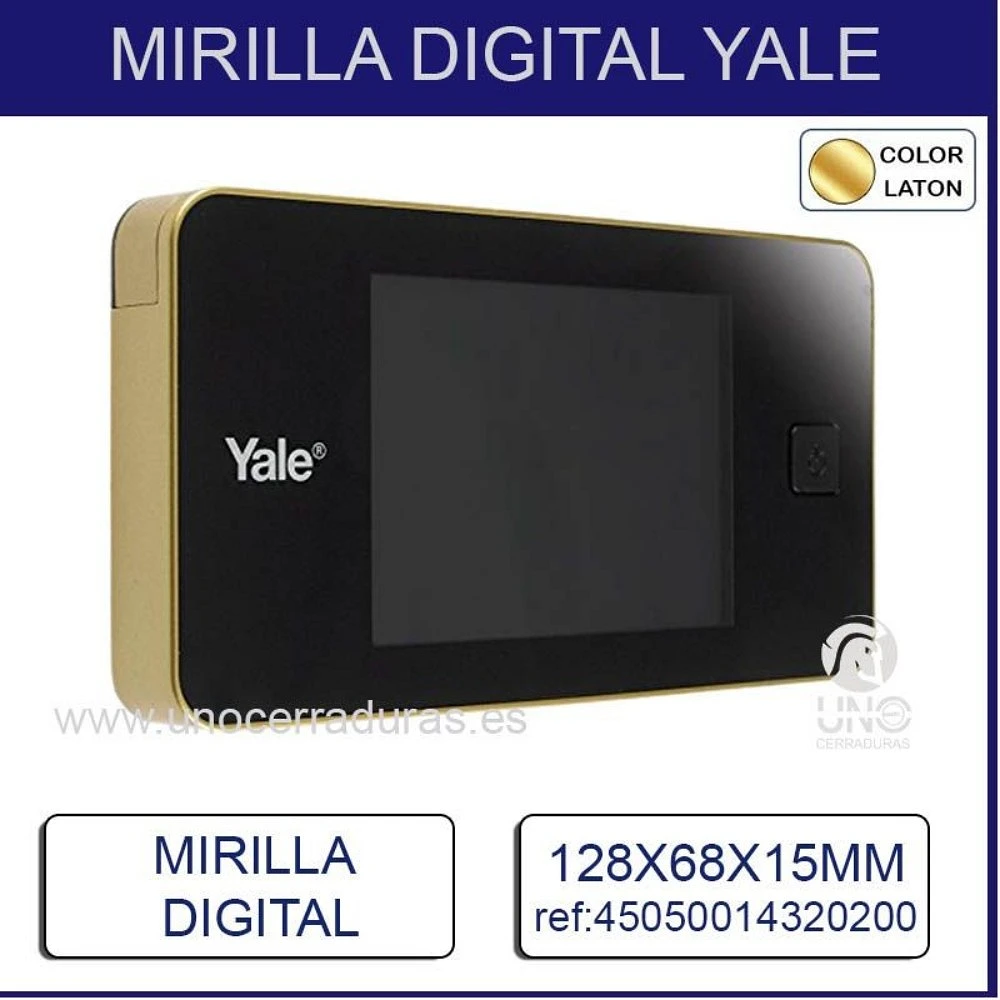 Comprar Mirilla digital wifi dorada, precio de oferta