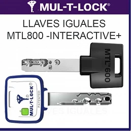 Recargo Llaves Iguales MUL-T-LOCK Interactive+ y MT5+